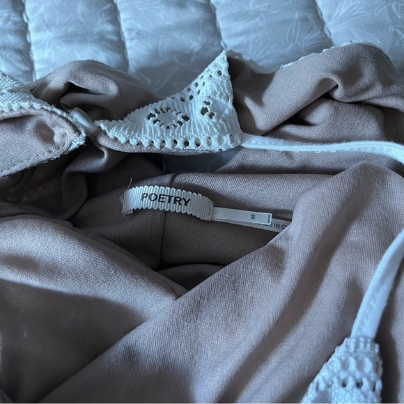 Poetry Halter Top Sleeveless Lace Maxi Dress Size Small - Picture 5 of 6